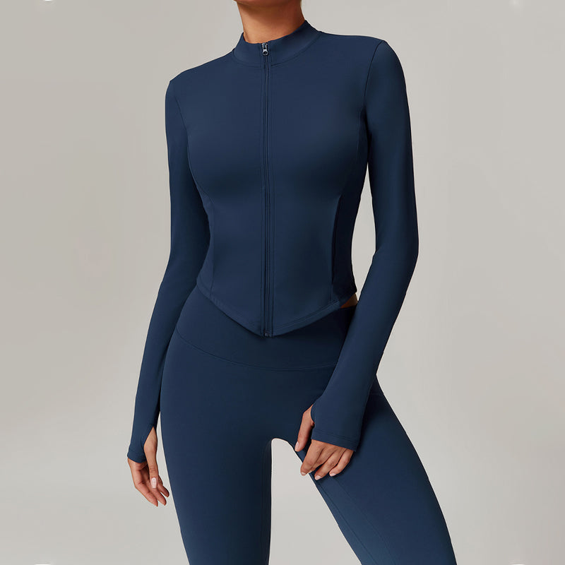 Women's Zip-Up Jacket & High-Waist Leggings Set
