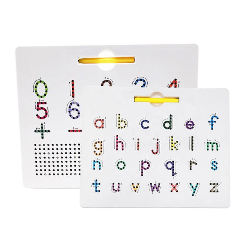2-i-1 dubbelsidig Magnetic Alphabet Edition