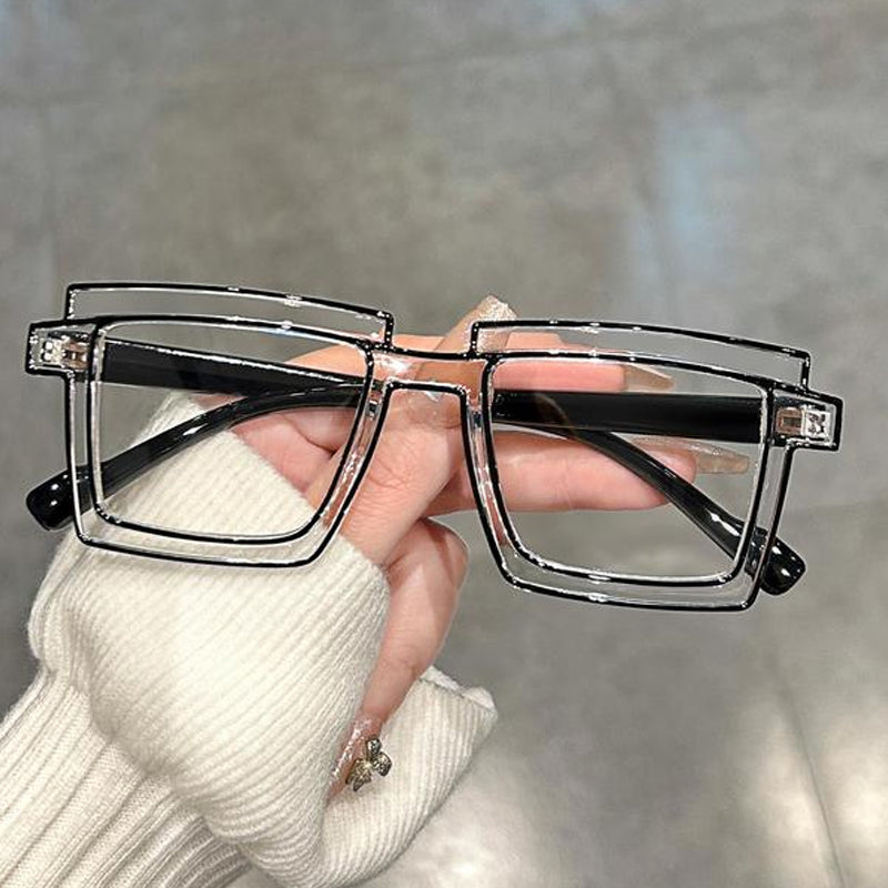 Anti-blue Light Color Block Eyeglasses