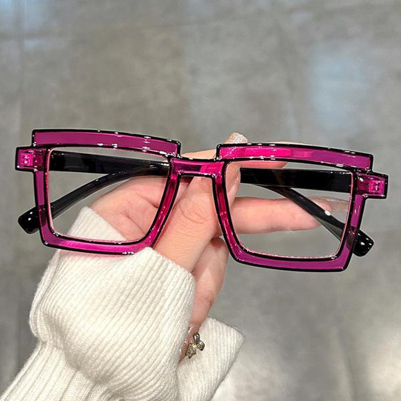 Anti-blue Light Color Block Eyeglasses