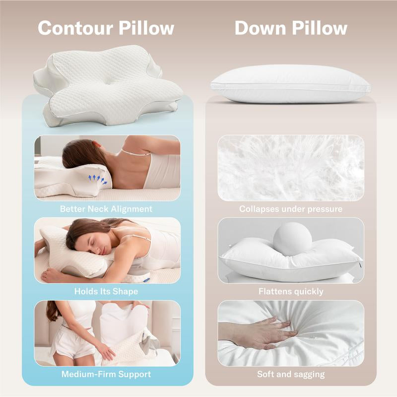 Cervical Memory Foam Pillow for Cozy Sleep