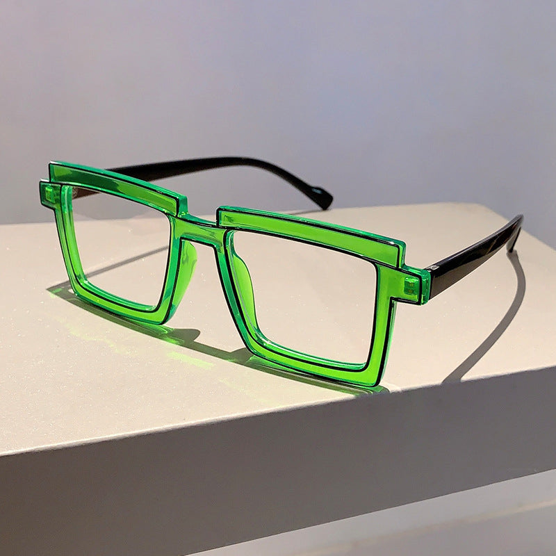 Anti-blue Light Color Block Eyeglasses