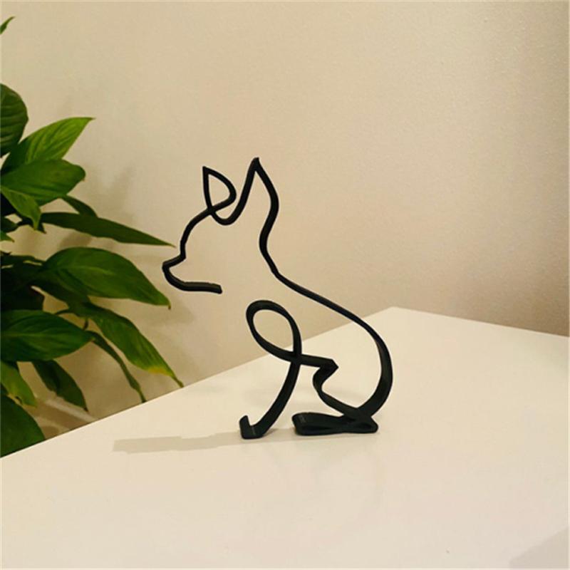 Hund minimalistisk konstskulptur