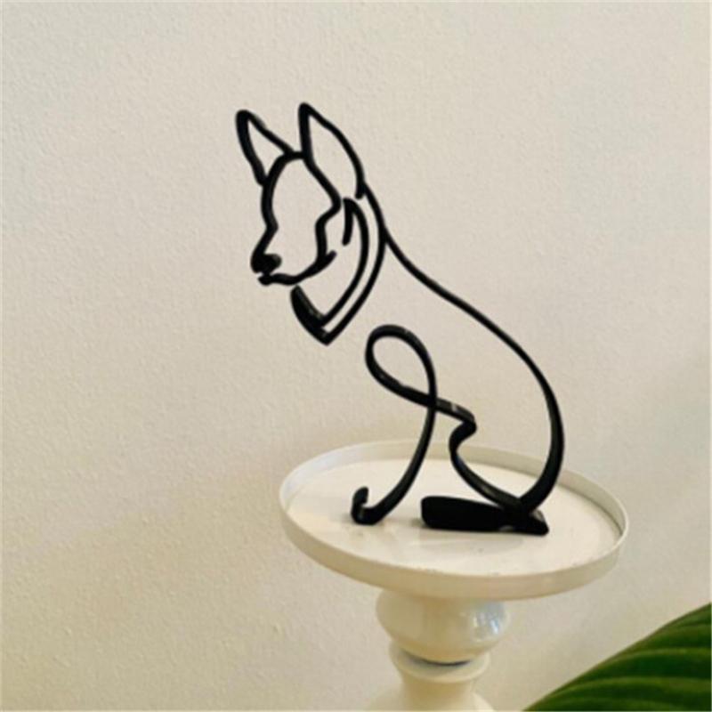 Hund minimalistisk konstskulptur