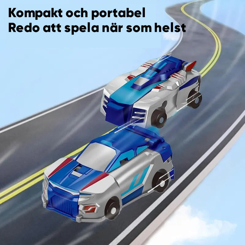 2-i-1 Magnetbil som förvandlas till flygande drake och enhörning