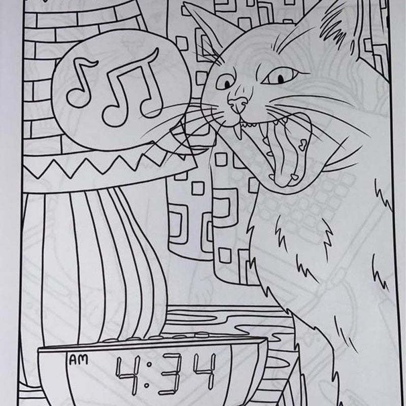 Cats Coloring Book: Mischievous Cat Antics