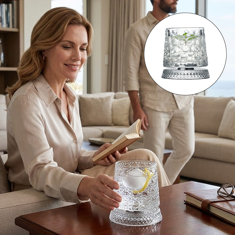 280ml Rotating Crystal Glass