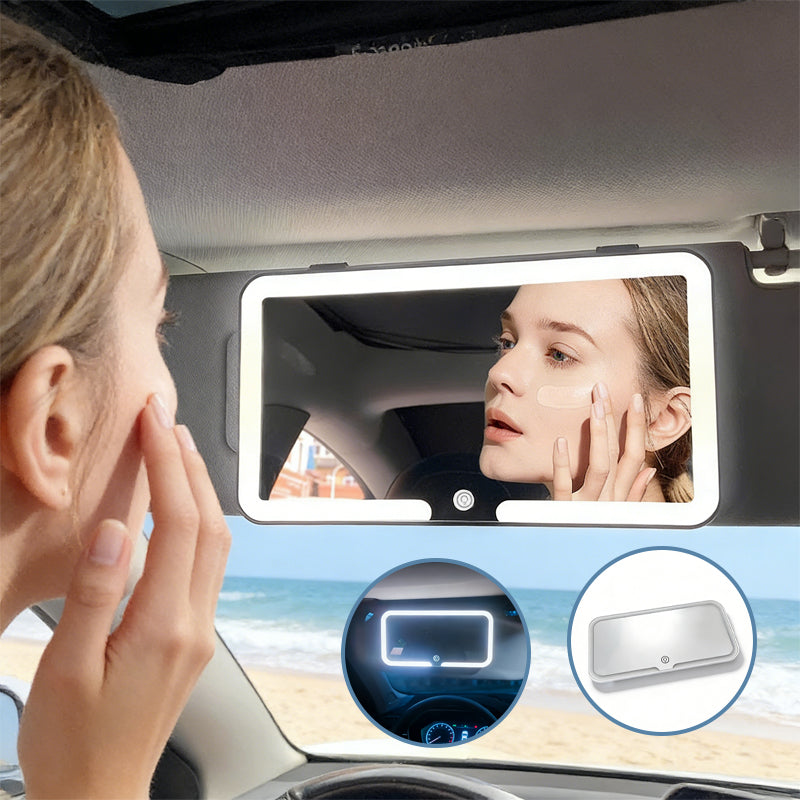 Rechargeable Car LED Makeup Mirror