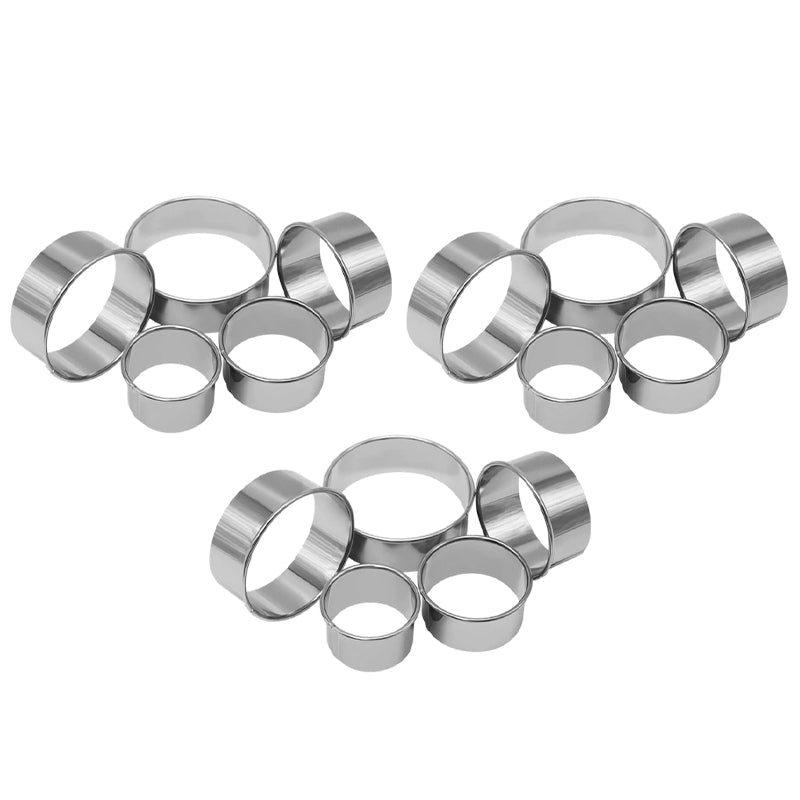 Premium 430 Stainless Steel Round Pastry Cutters