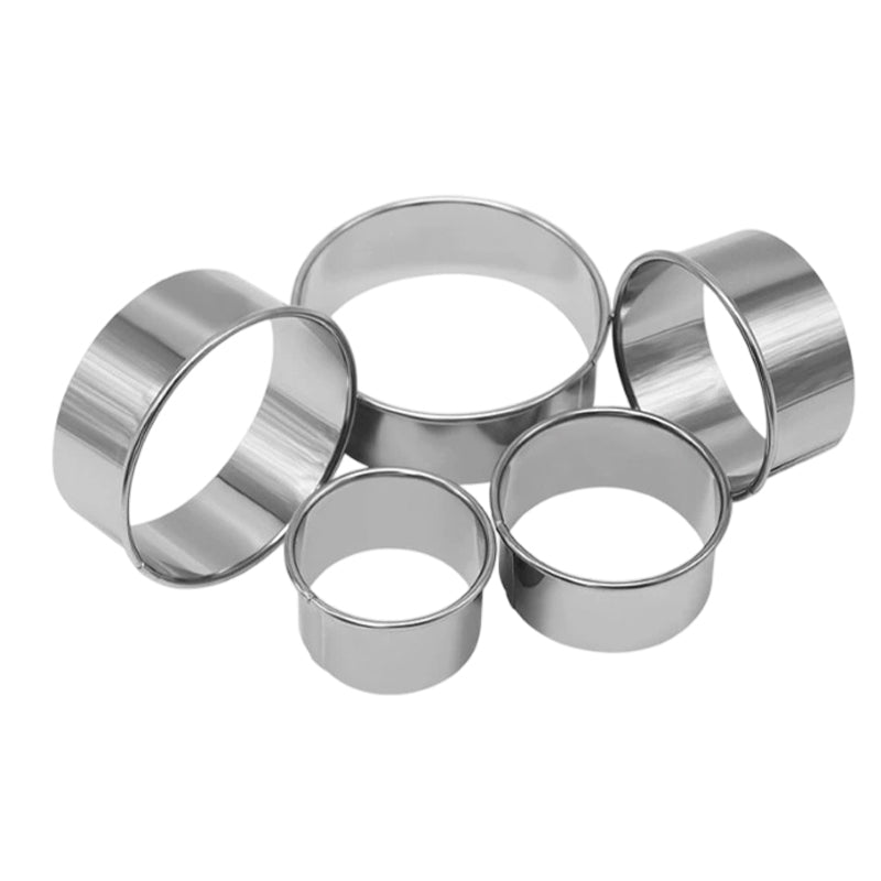 Premium 430 Stainless Steel Round Pastry Cutters