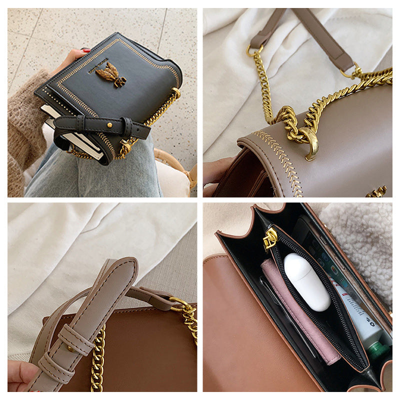 Elegant Bee Patch Crossbody Bag for Women