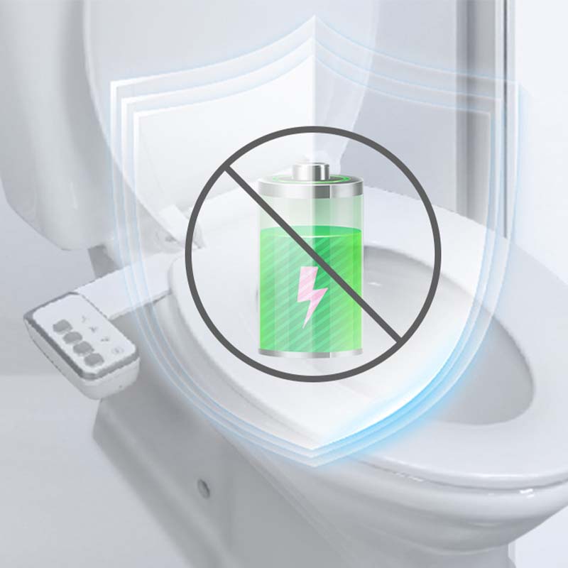Compact Non-Electric Bidet Attachment with Foldable Nozzle