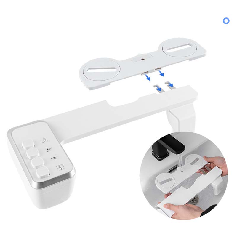 Compact Non-Electric Bidet Attachment with Foldable Nozzle