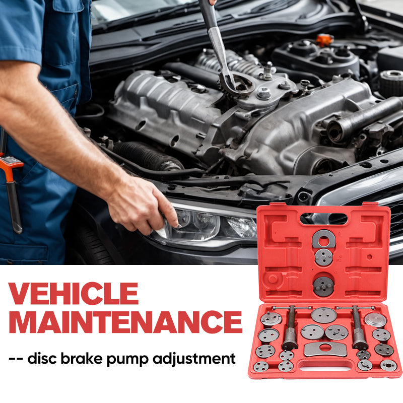22-piece disc brake cylinder tool set