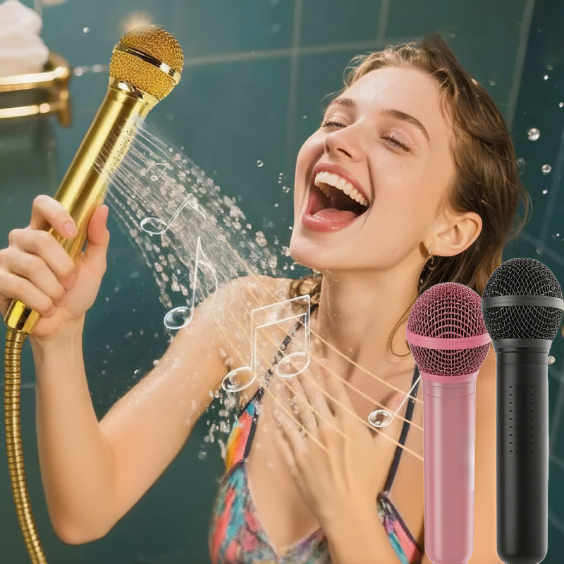 Microphone-Shaped Creative Showerhead