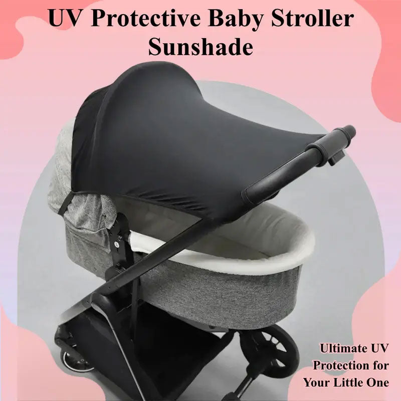 UV Protective Baby Stroller Sunshade with Top Opening