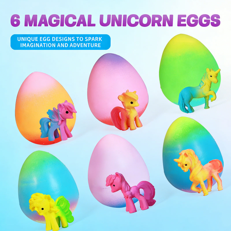 Magical Water-Hatching & Growing Unicorn Surprise Eggs