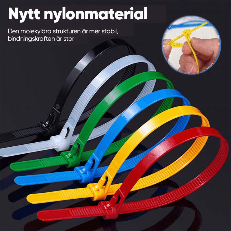 Spänne Självlåsande premium nylonsnöresrem
