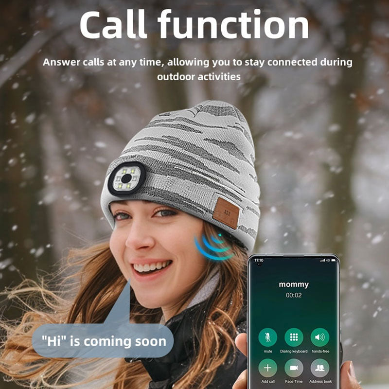 Bluetooth Music Beanie with LED Light