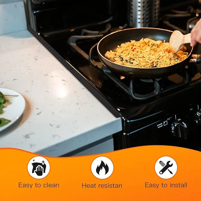 2-Pack Retractable Stainless Steel Stove Gap Covers