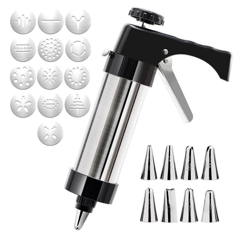 Stainless Steel Cookie Press & Biscuit Maker Set
