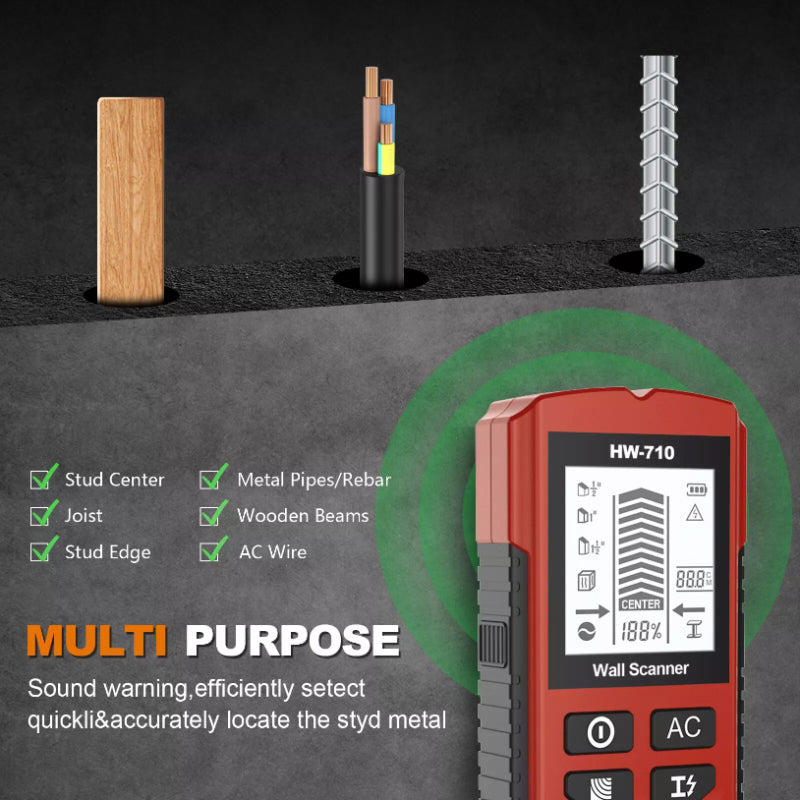Multifunctional Handheld Metal & Wall Detector