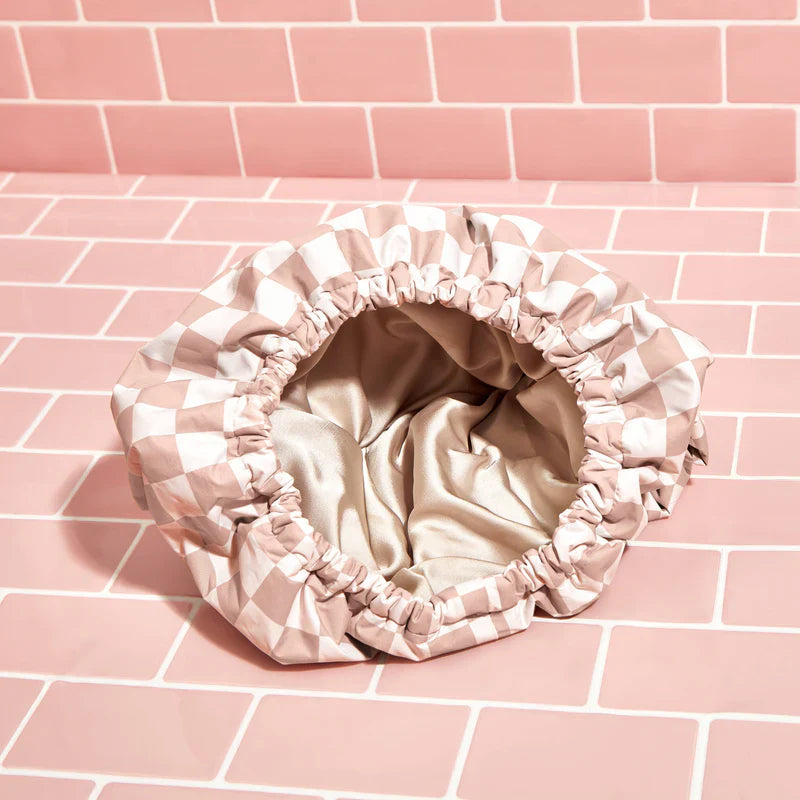 Satin Lined Luxury Shower Cap