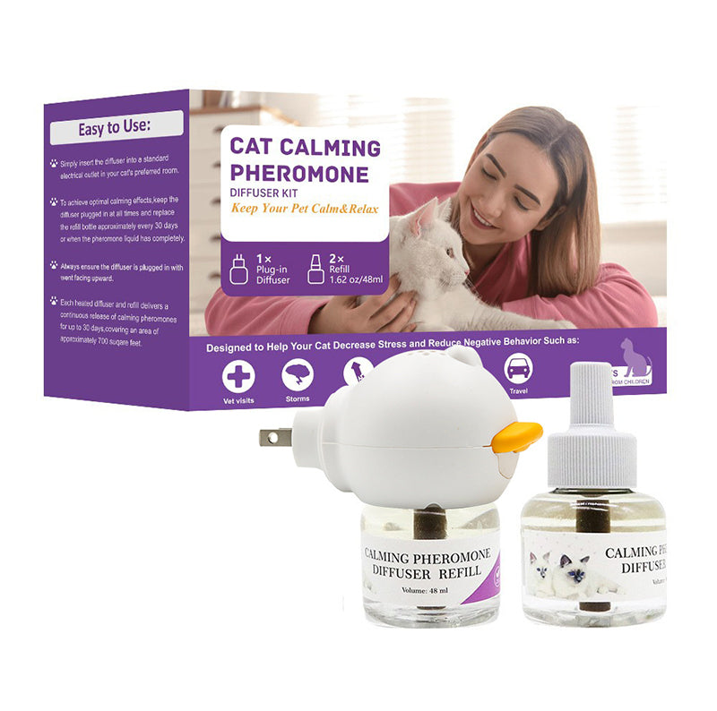[US Plug] Pet Calming Pheromone Diffuser Kit