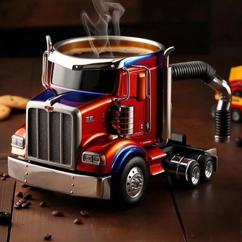 Semi-truck kaffemugg
