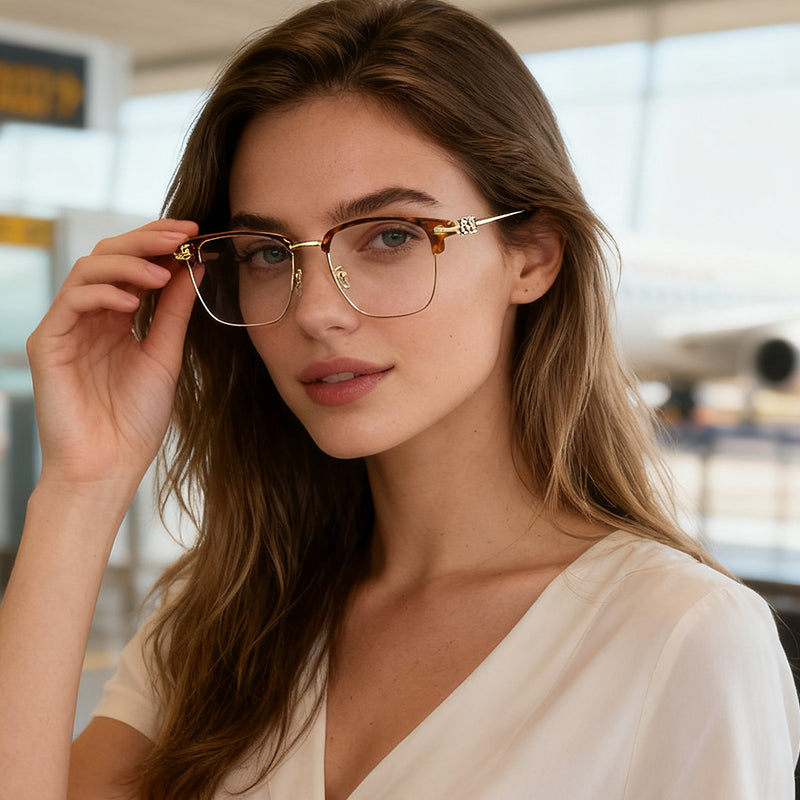 Classic Thick Square Frame Clear Lens Glasses