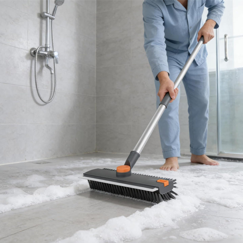 No-Dead-Angle Hard Bristle Floor Brush