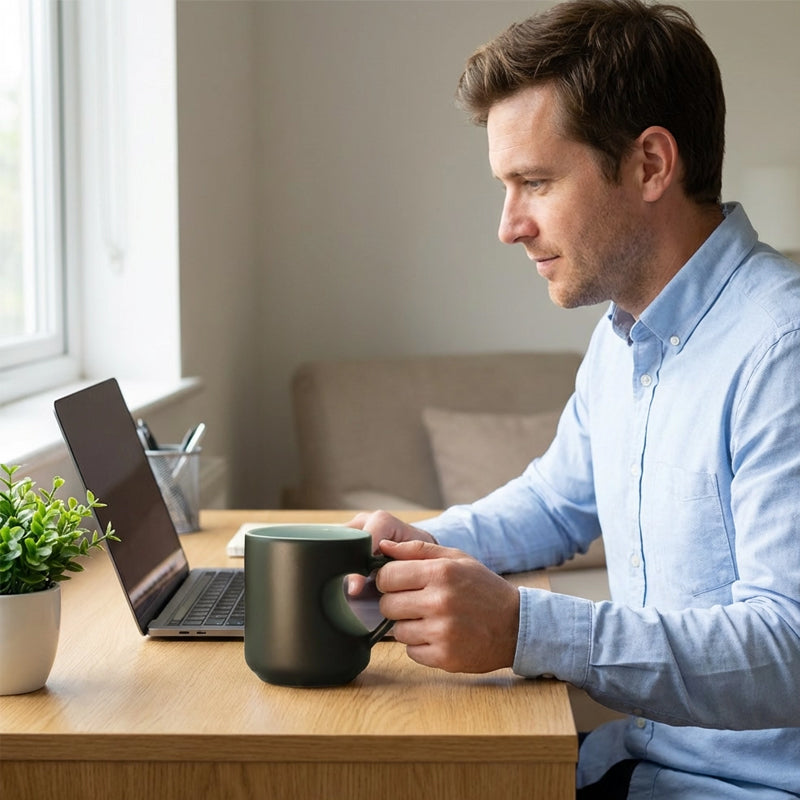 Heart-shaped Color-changing Ceramic Mug