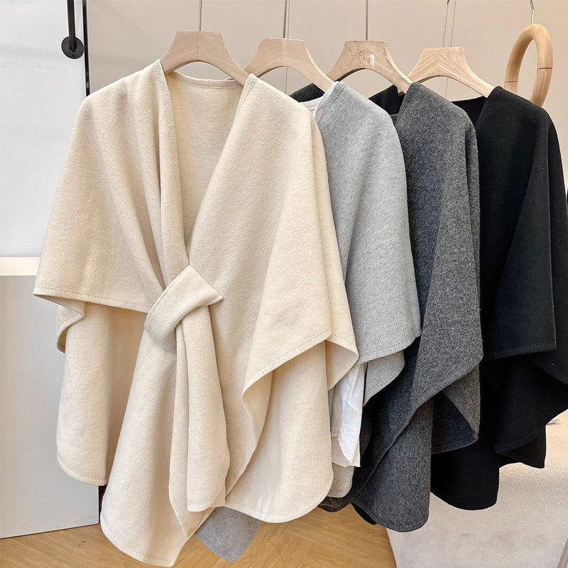 Women's Solid Color Cape Shawl
