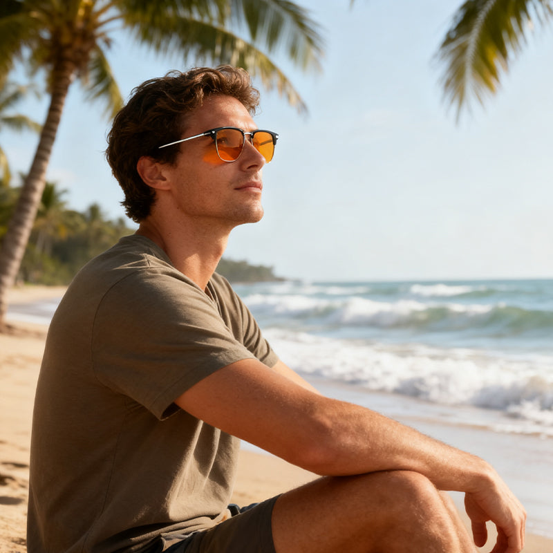 Classic Thick Square Frame Clear Lens Glasses