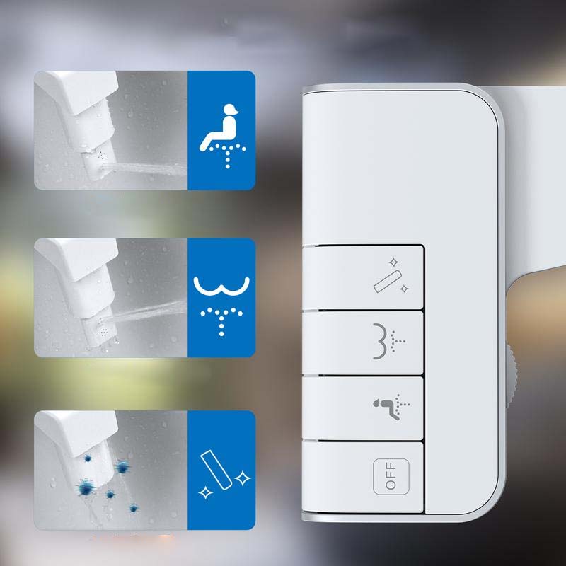 Compact Non-Electric Bidet Attachment with Foldable Nozzle