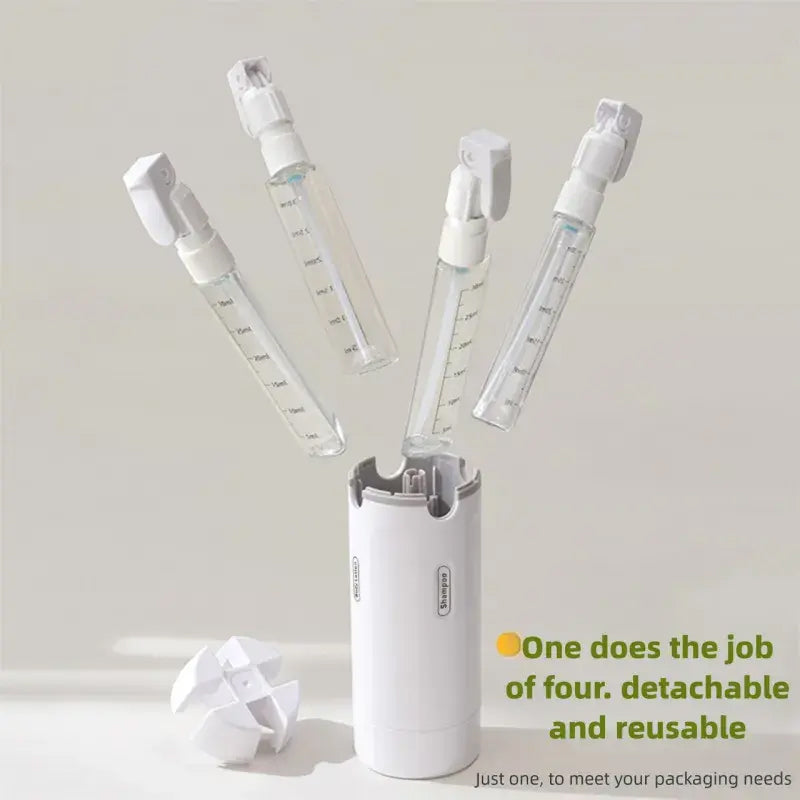 4-in-1 Leakproof Rotatable Travel Dispenser Set