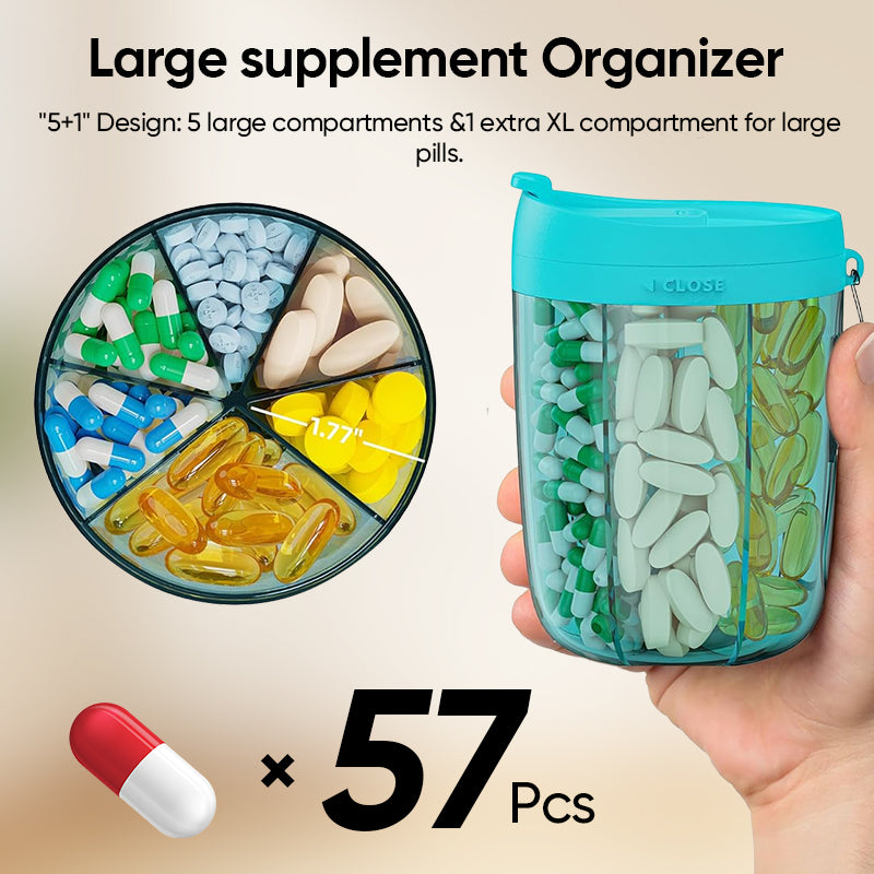 Multi-Compartment 7-Day Pill Organizer