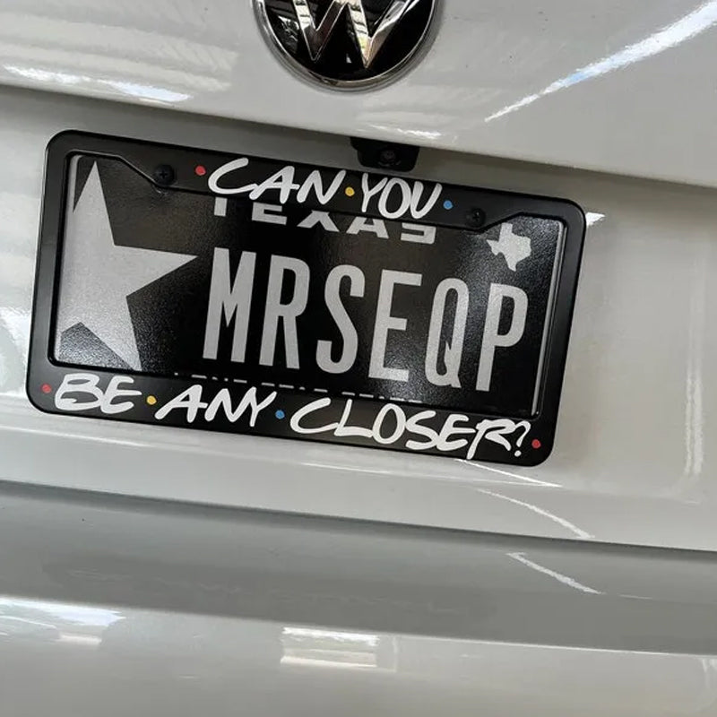 Funny Car License Plate Frame