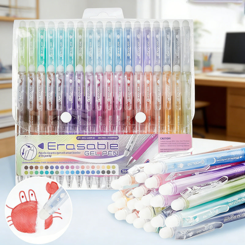 Retractable Erasable Gel Pen Set