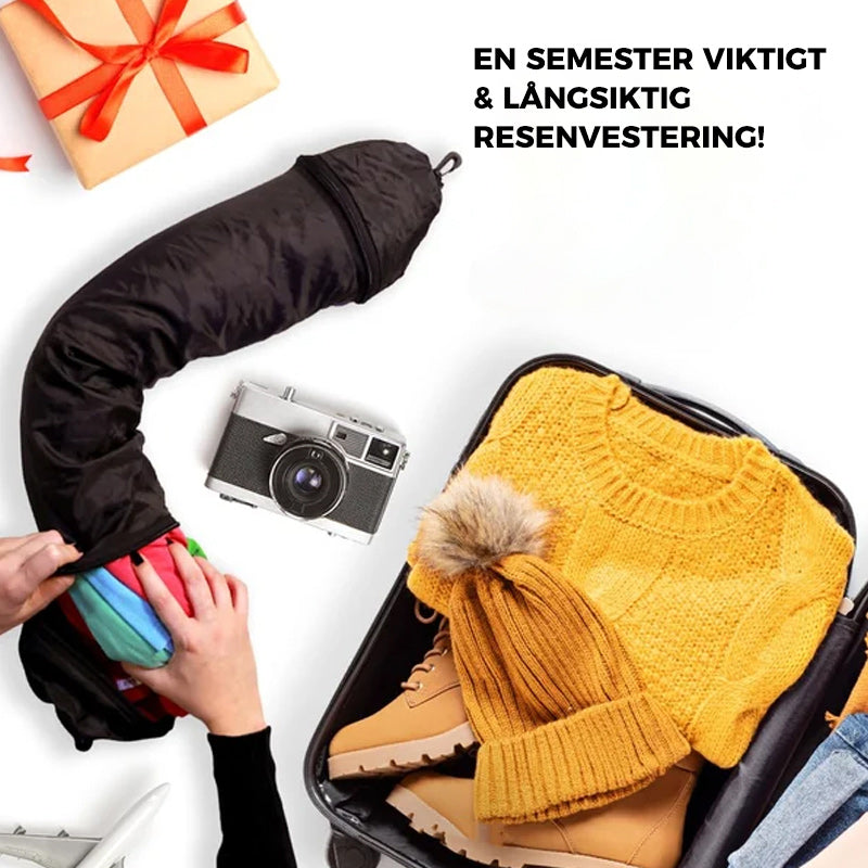 Uppstoppningsbara kläder resehals örngott