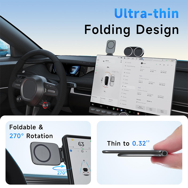 Foldable Magnetic Car Phone Mount