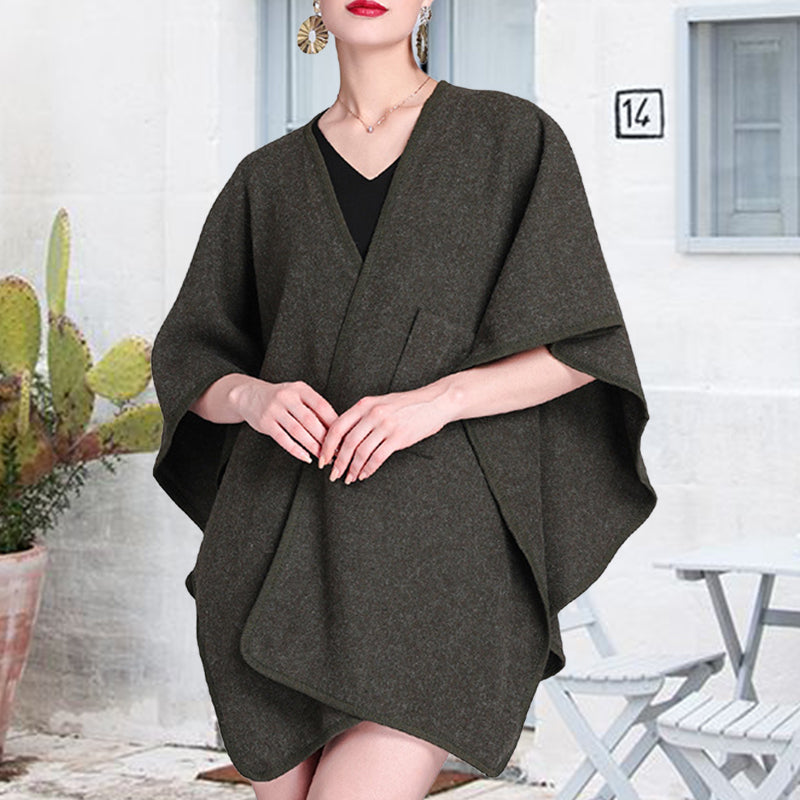 Women's Solid Color Cape Shawl