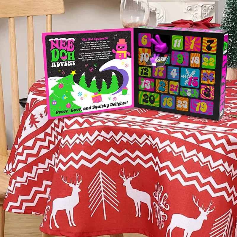 Schylling NeeDoh Advent Calendar - 24 Days of Sensory Surprises - Squishy Toys