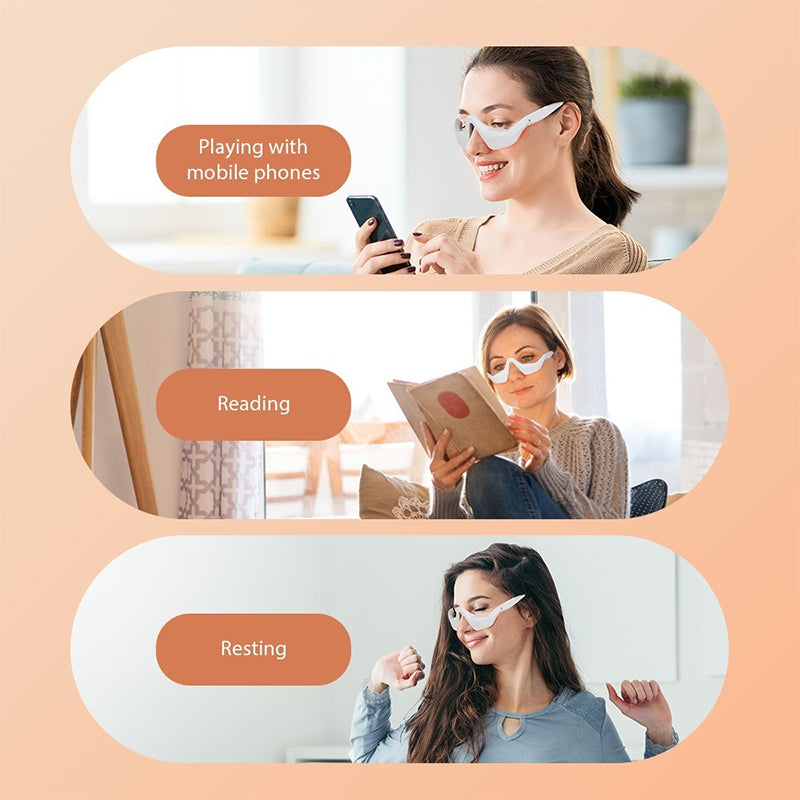 Microcurrent Eye Massager with Red Light Therapy