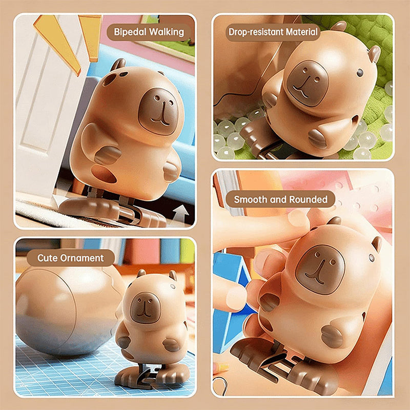 Pop-Surprise Easter Eggs – Wind-Up Jumping Animal Toy (Capybara, Dinosaur, Penguin, Duck)