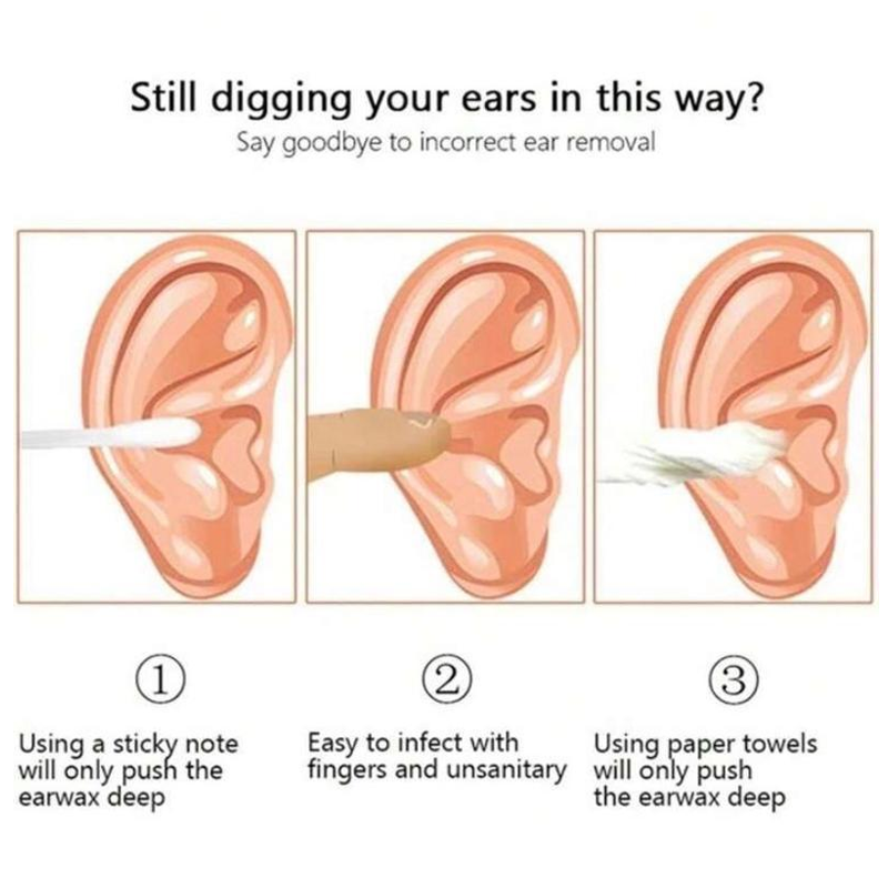 6 Counts Stainless Steel Spiral Ear Cleaner & Massage Tool Set