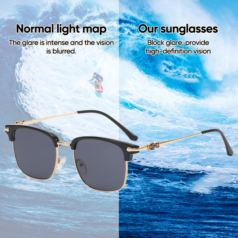 Classic Thick Square Frame Clear Lens Glasses
