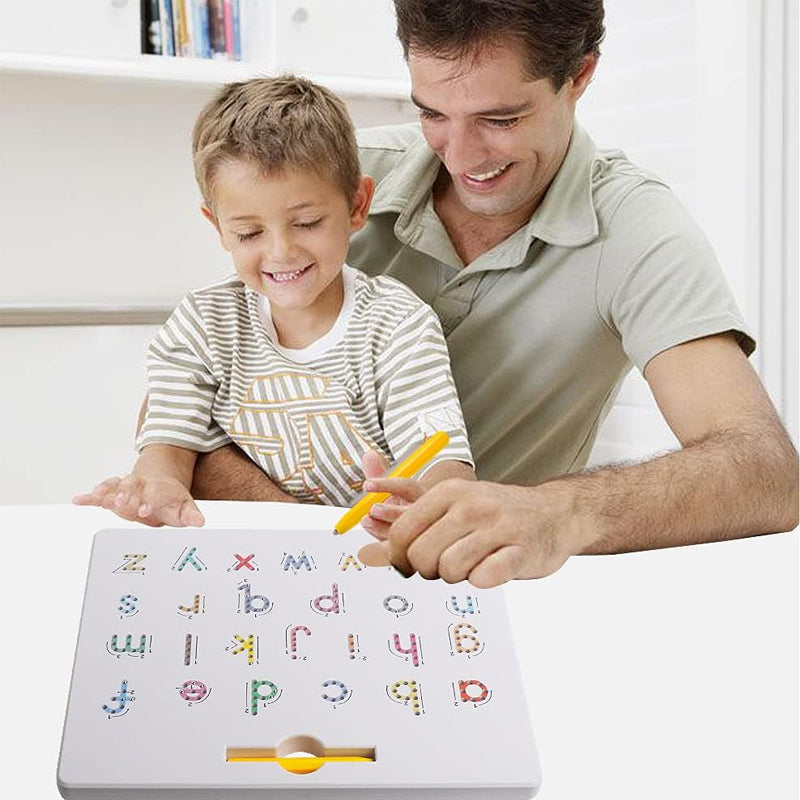 2-i-1 dubbelsidig Magnetic Alphabet Edition