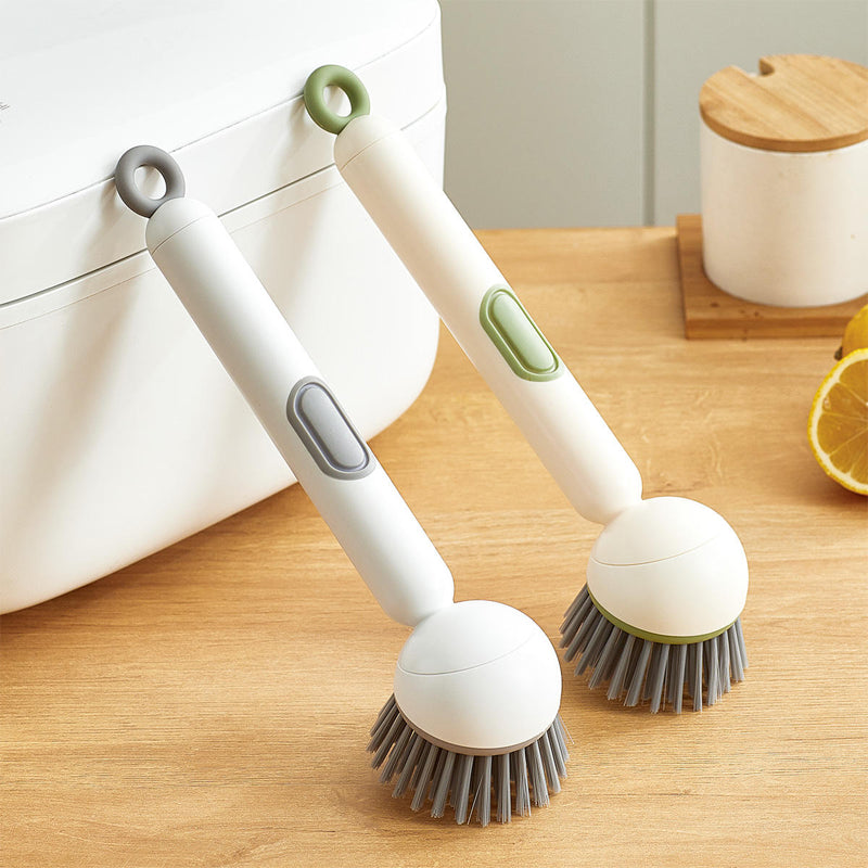 6-in-1 Dish Brush with Soap Dispenser