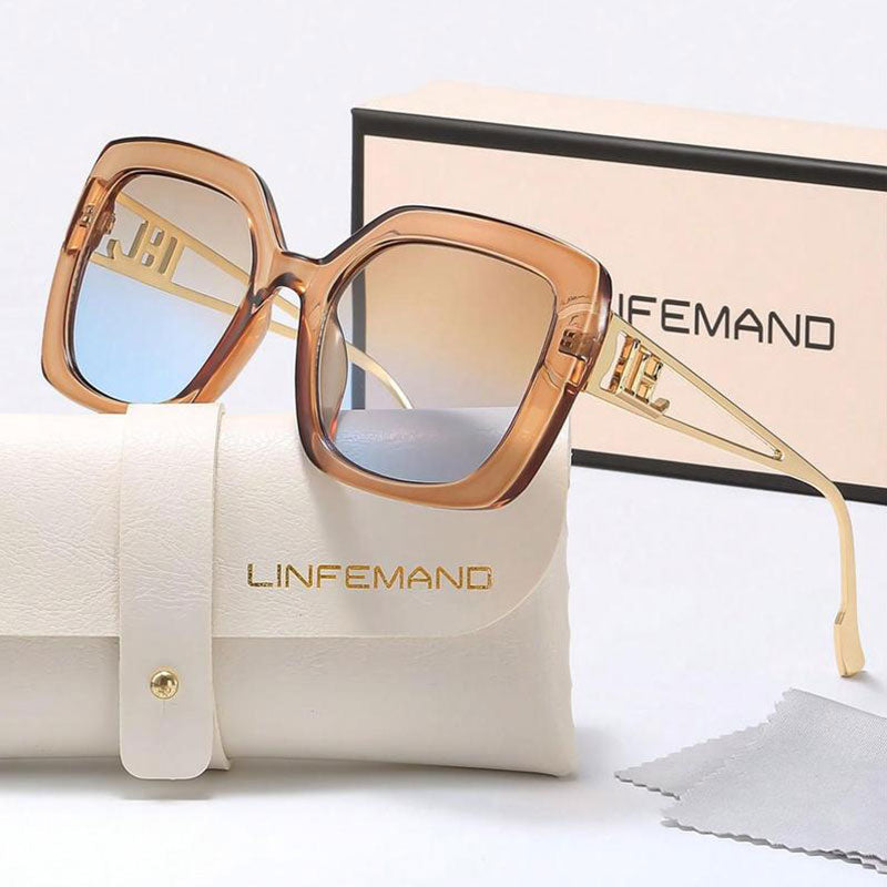 Unisex Vintage Trendy Large Frame Sunglasses